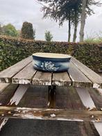 Vintage Aardewerk Schaal met Bloemmotief, Ophalen