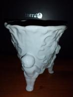 Barok wit plantenbakje met engelen, Ophalen of Verzenden