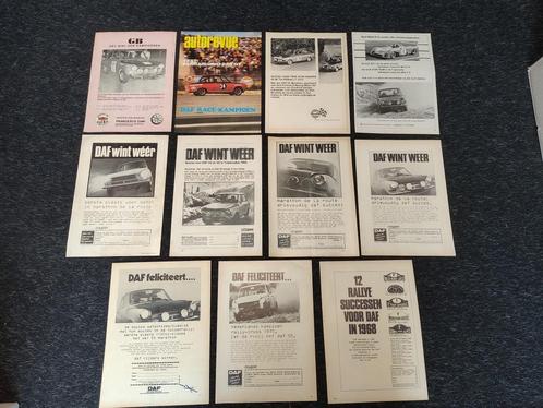 11x Reclame (A4) DAF 55 / Rally Variomatic (1968-1971), Verzamelen, Automerken, Motoren en Formule 1, Gebruikt, Auto's, Verzenden