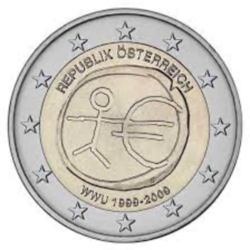 2 euro Oostenrijk “EMU’’ UNC 2009, Postzegels en Munten, Munten | Europa | Euromunten, Losse munt, 2 euro, Oostenrijk, Verzenden