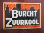 Burcht Zuurkool, Peter Verburg,N-Scharwoude,blikken reklame, Verzamelen, Ophalen of Verzenden, Gebruikt, Reclamebord