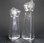 Paar fraaie Nachtmann glas/kristallen kandelaren, Overige materialen, Overige typen, Gebruikt, Verzenden