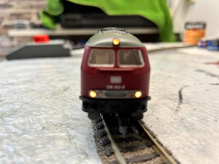 Fleischmann digitale dieselloc 218-302-8, Hobby en Vrije tijd, Modeltreinen | H0, Gebruikt, Locomotief, Gelijkstroom of Wisselstroom