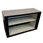 Lensvelt Roldeurkast Zwart Donkergrijs H74 x B120 x D45, Huis en Inrichting, Kasten | Roldeurkasten en Archiefkasten, Gebruikt