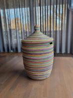 Afrikaanse wasmand zeegras handgemaakt in Senegal multicolor, Ophalen of Verzenden, Nieuw, Zwart, Minder dan 50 cm