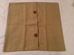 Kussen hoes geel mosterd 50x50, Ophalen of Verzenden, Nieuw, Vierkant, Binnen