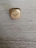 Gouden Ring met Mercedes Logo, Ophalen of Verzenden, Gebruikt, Goud, Heer