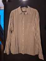 Heren blouse katoen/linnen - Maat L, Kleding | Heren, Overhemden, Wit, Ophalen of Verzenden, Zo goed als nieuw, Halswijdte 41/42 (L)