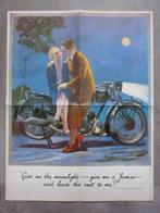 3 motorfiets posters - motor poster BSA Royal Enfield Scott, Ophalen of Verzenden, A1 t/m A3, Film en Tv