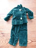 Vintage VELOURS 2-delig pak groen Barbie fashiondoll ca.1975, Ophalen of Verzenden, Gebruikt, Kleertjes