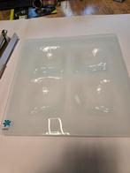 Gusto hapjesschaal met afdekplaat glas., Huis en Inrichting, Keuken | Servies, Ophalen, Glas of Glazen, Nieuw, Glas