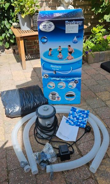 Bestway zwembad compleet met pomp - 3.66 mtr.! beschikbaar voor biedingen