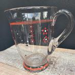 Vintage Waterkan met Rode Accenten, Antiek en Kunst, Ophalen of Verzenden