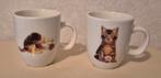 2 Francien Katten mokjes, Huis en Inrichting, Keuken | Servies, Ophalen of Verzenden, Zo goed als nieuw, Aardewerk