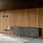 ETHNICRAFT TEAK GRAPHIC BLACK DRESSOIR 4 DEURS, Huis en Inrichting, Ophalen, 25 tot 50 cm