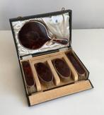art nouveau vanity set in schildpad en zilver, Antiek en Kunst, Ophalen of Verzenden, Zilver