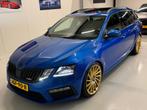 Skoda Octavia 2.0 TSI VRS DSG 2017 Pano Top staat!, Auto's, Skoda, Euro 5, Zwart, 4 cilinders, Blauw