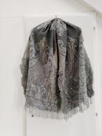 STROKE, nieuwe 100% wollen grijze bewerkte sjaal, 186x62 cm, Kleding | Dames, Mutsen, Sjaals en Handschoenen, Maat 46/48 (XL) of groter