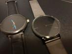 Horloges - Diverse merken en materialen, Overige merken, Leer, Staal, Polshorloge