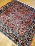 Vintage handgeknoopt perzisch tapijt mehraban 196x196, Info@SlatsAntiek.nl, Perzisch, 150 tot 200 cm, Vierkant