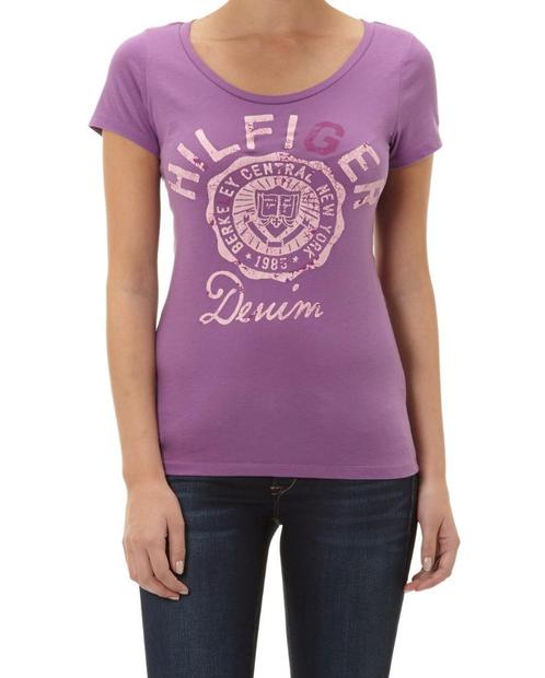 Tommy Hilfiger t-shirt shirt top paars lila maat M, Kleding | Dames, T-shirts, Nieuw, Maat 38/40 (M), Paars, Korte mouw, Ophalen of Verzenden