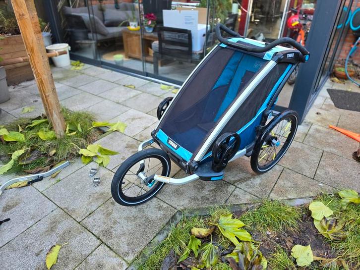 Thule Chariot Cross 1 Kinderkar, Fietsen en Brommers, Fietsaccessoires | Aanhangers en Karren, Gebruikt, Kinderkar, 20 tot 40 kg