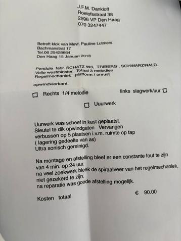 Vintage klok beschikbaar voor biedingen