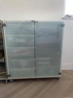 1 unieke IKEA Ivar kast met glazen deuren 80cmx82cmx29cm, Ophalen, Gebruikt