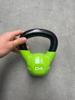 Studio Vinyl Kettlebell 4kg - Escape Fitness - Groen, Ophalen of Verzenden, Nieuw, Benen, Kettlebell