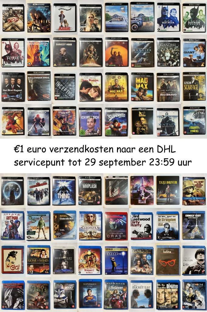Diverse 4K Ultra HD UHD, Blu-rays en Steelbooks, Cd's en Dvd's, Blu-ray, Zo goed als nieuw, Actie, Ophalen