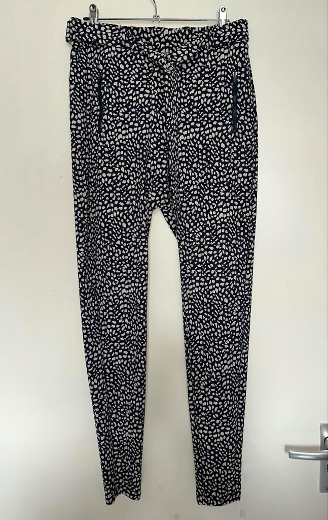 Studio Anneloes Margot broek small dot mt S, Kleding | Dames, Broeken en Pantalons, Nieuw, Maat 36 (S), Zwart, Lang, Ophalen of Verzenden