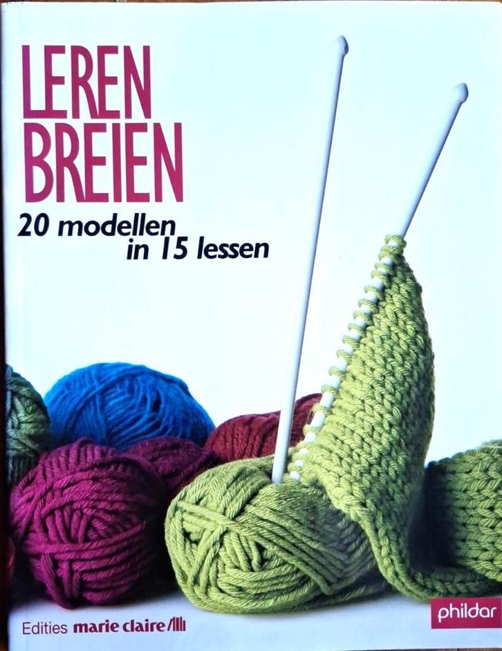 Leren breien - Phildar Marie Claire, Hobby en Vrije tijd, Breien en Haken, Zo goed als nieuw, Breien, Patroon of Boek, Verzenden
