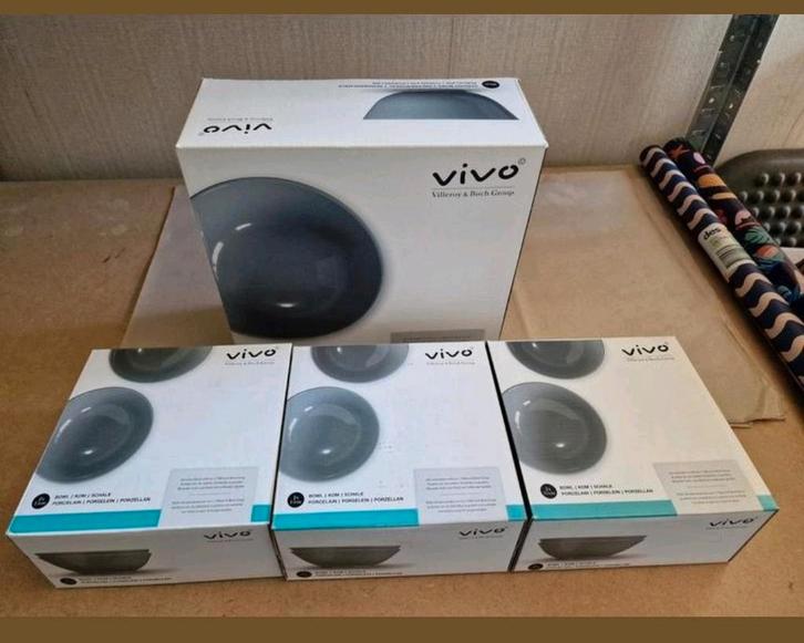 Ah vivo villeroy en boch porselein servies kommen schaaltjes, Huis en Inrichting, Keuken | Servies, Nieuw, Kom(men), Effen, Porselein