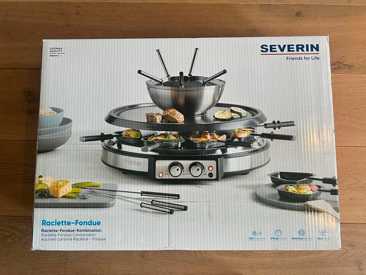 Severin Raclette-Fondue combinatie, Witgoed en Apparatuur, Fonduesets, Nieuw, Fondueset, Elektrisch, Ophalen of Verzenden