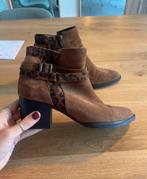 Gabor enkellaarsjes maat 38! Met toffe panterprint details!, Bruin, Lage of Enkellaarzen, Ophalen of Verzenden, Zo goed als nieuw