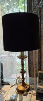 Exclusieve schemerlamp goud met zwarte kap, Huis en Inrichting, Ophalen, Zo goed als nieuw, Stof, 75 cm of meer