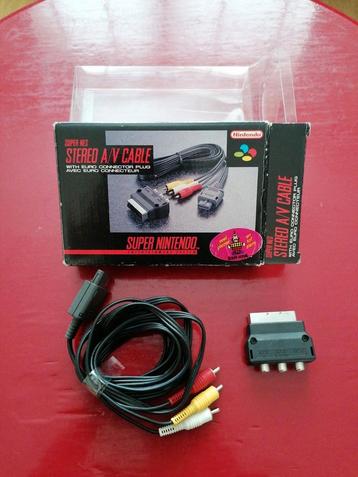 Super Nintendo AV kabel met scart in doos beschikbaar voor biedingen
