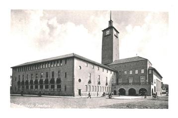 943071 Enschede Ov Raadhuis Postzegel afgeweekt  beschikbaar voor biedingen