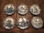 10 x vintage Royal Sphinx by Boch Delfts boterbordjes, Ophalen of Verzenden
