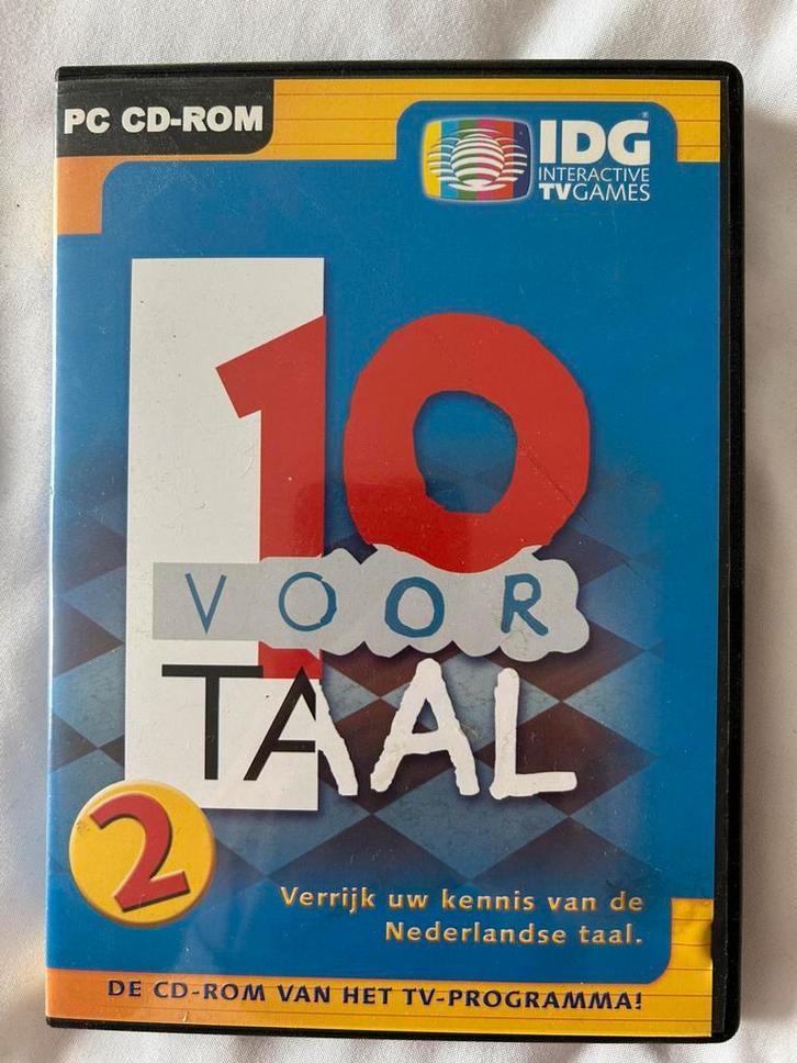 10 voor Taal 2 - PC CD-ROM - Taalcursus, Spelcomputers en Games, Games | Pc, Zo goed als nieuw, Puzzel en Educatief, 1 speler