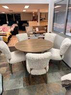 TIMOTHY OULTON STOELEN IN SHEEP STOF VOOR SUPERLAGE PRIJS!!, Huis en Inrichting, Nieuw, Vijf, Zes of meer stoelen, Grijs, Stof