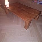 Massief eikenhouten salontafel - Robuust & Stijlvol, Ophalen, Gebruikt, 100 tot 150 cm, Eikenhout