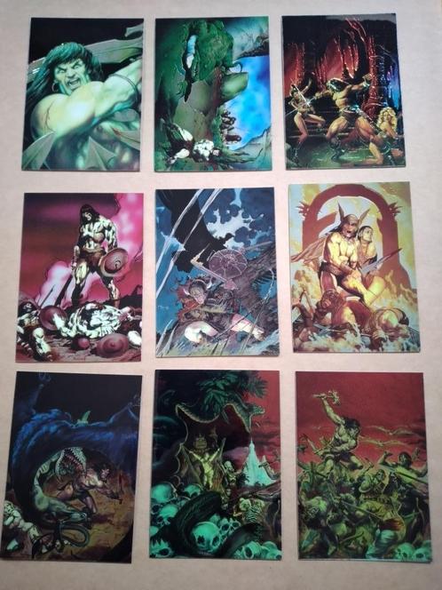 Conan II complete base set 90 collector cards + 5 varieties, Verzamelen, Overige Verzamelen, Zo goed als nieuw, Ophalen