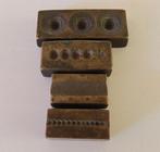 Uit inboedel: 4 antieke matrijsen goudsmid/zeeuws knop/incl, Verzenden