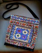 Vintage kleurrijke tas - boho - hippie - bohemian- bohémian, Ophalen of Verzenden, Gebruikt, Overige kleuren