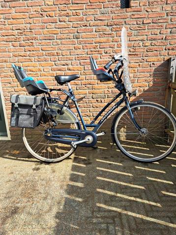 Damesfiets gazelle met kinderzitjes  28inch beschikbaar voor biedingen