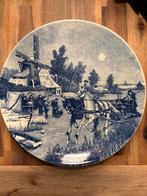 2 x antieke delfstblauwe borden, Ophalen of Verzenden