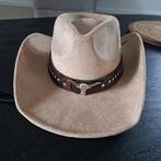 Cowboyhoed - 1x Gedragen, Verzenden, Zo goed als nieuw, One size fits all, Hoed