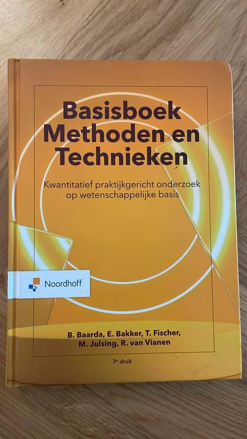 B. Baarda - Basisboek Methoden en Technieken, Boeken, Wetenschap, Zo goed als nieuw, Ophalen of Verzenden