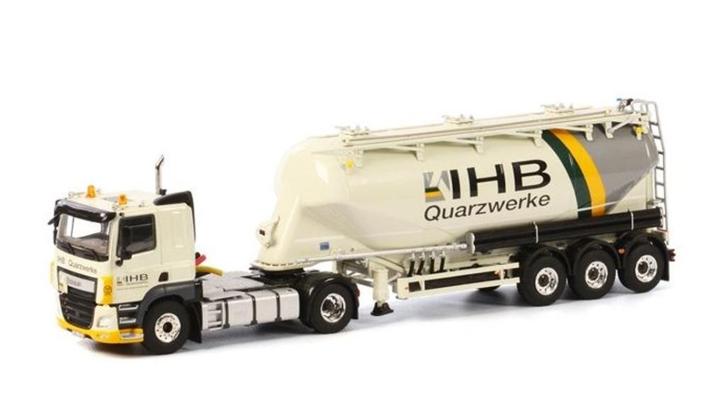 Remix IHB Quarzwerk; DAF CF 4x2 Silo (WSI 01-1792), Hobby en Vrije tijd, Modelauto's | 1:50, Nieuw, Bus of Vrachtwagen, Wsi, Verzenden